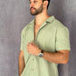 Waffle shirt Verde Claro 2