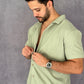 Waffle shirt Verde Claro 4