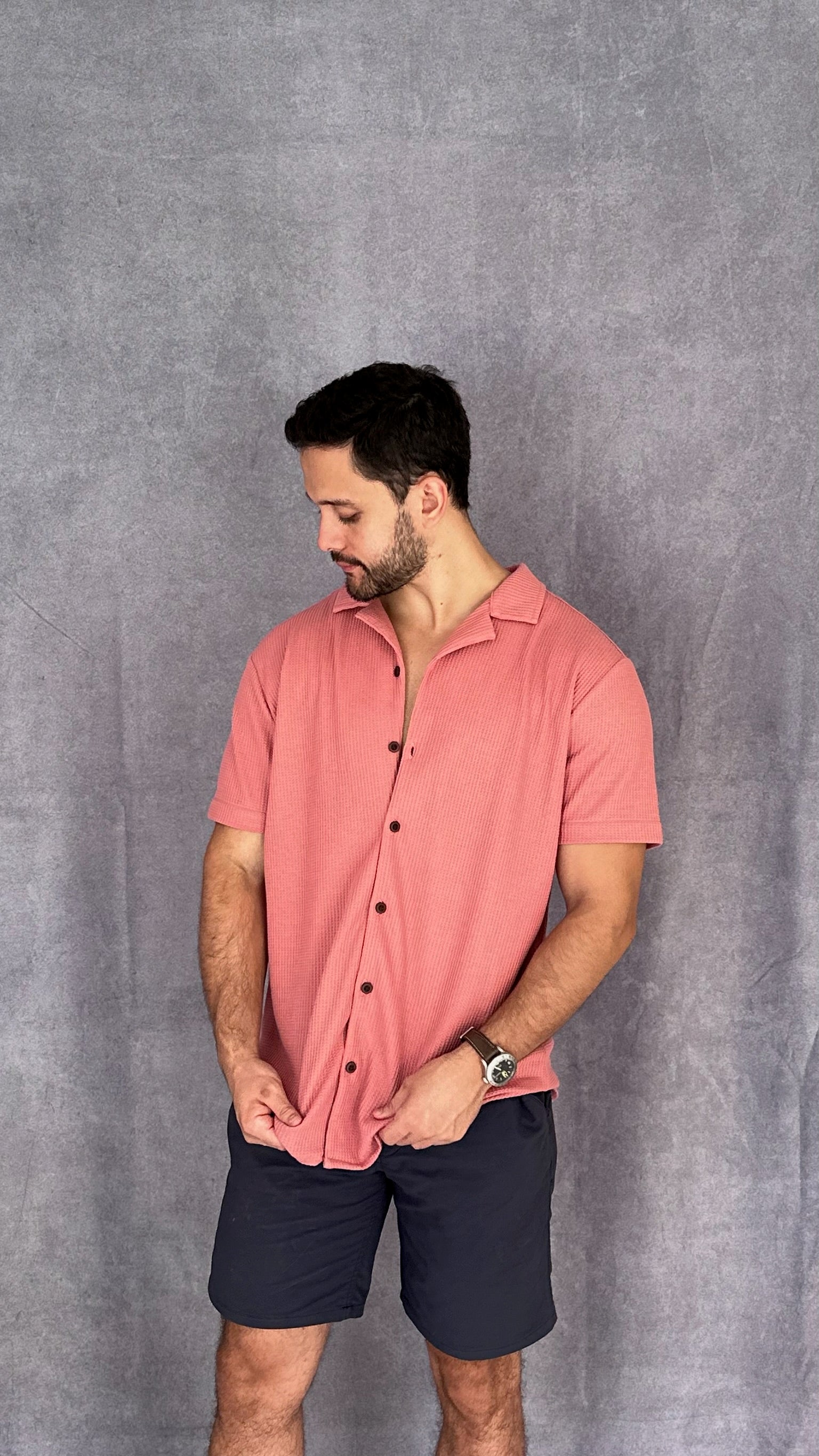 Waffle shirt rosado tierra 2