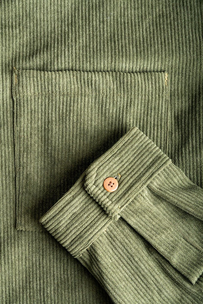 River Cord Shirt - Verde Pino