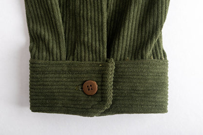 River Cord Shirt - Verde Pino