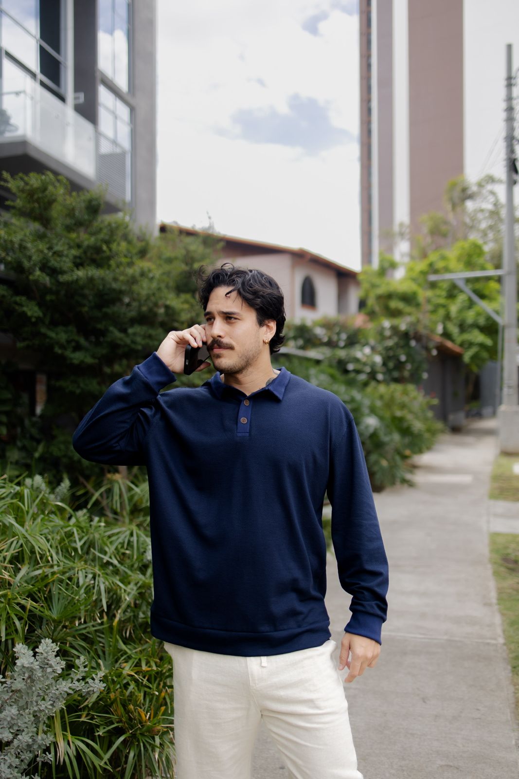 Crafted Polo Azul