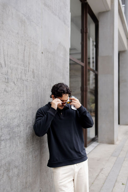 Crafted Polo Negro