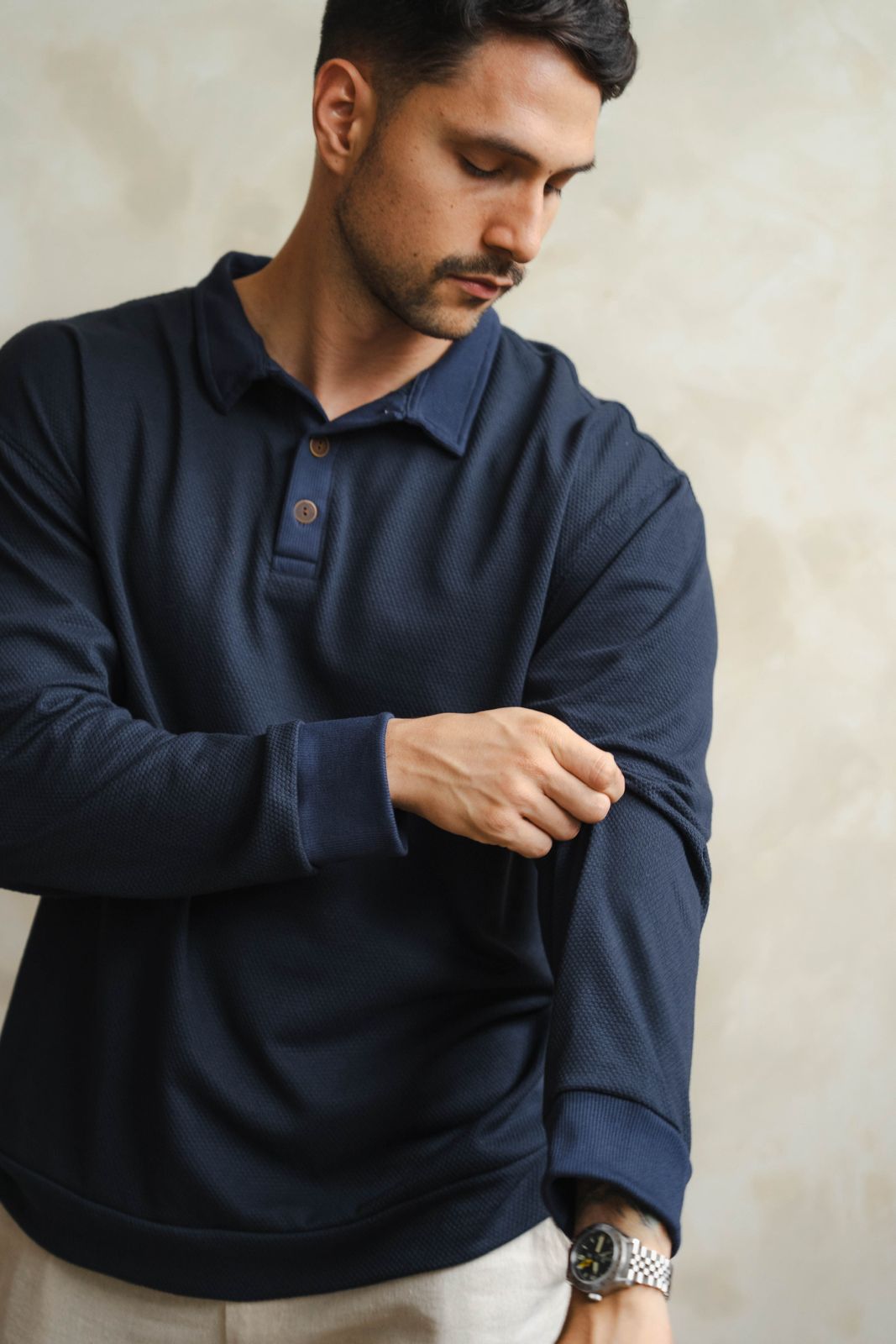 Crafted Polo Azul